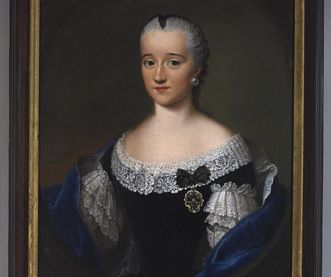 Bildnis der Hofdame Maria Leopoldina Gräfin von Thurn und Taxis in der Galerie der Hofdamen im Schloss Schwetzingen