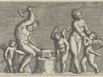 Vulcanus, Venus en drie putti, Rijksmuseum Amsterdam