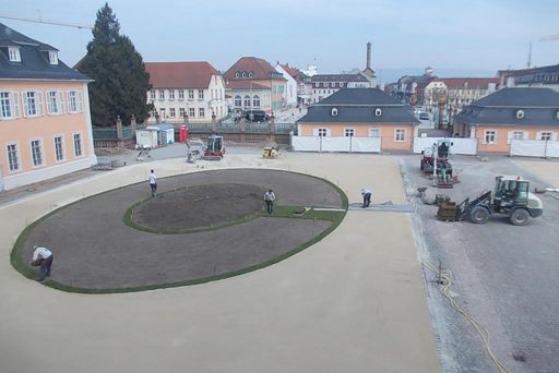 Ehrenhof des Schwetzinger Schlosses am 17. März 2015