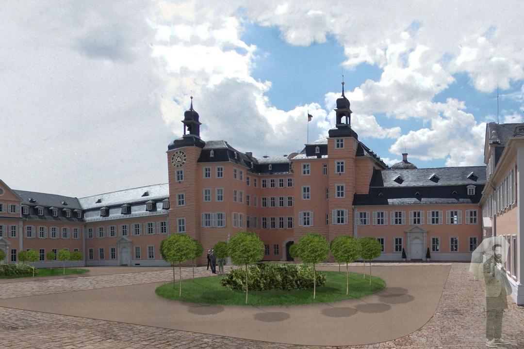 Geplante Umgestaltung des Ehrenhofs des Schwetzinger Schlosses