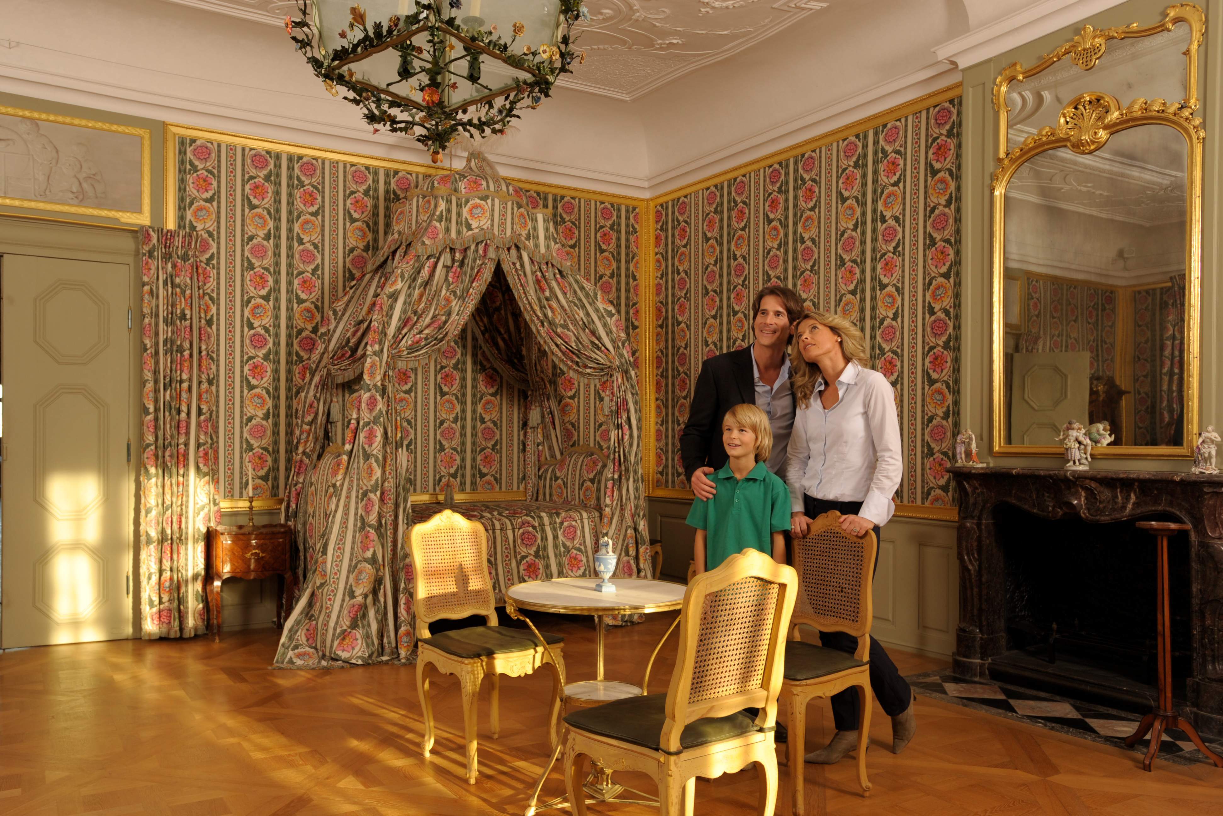 Besucher in Schloss Schwetzingen