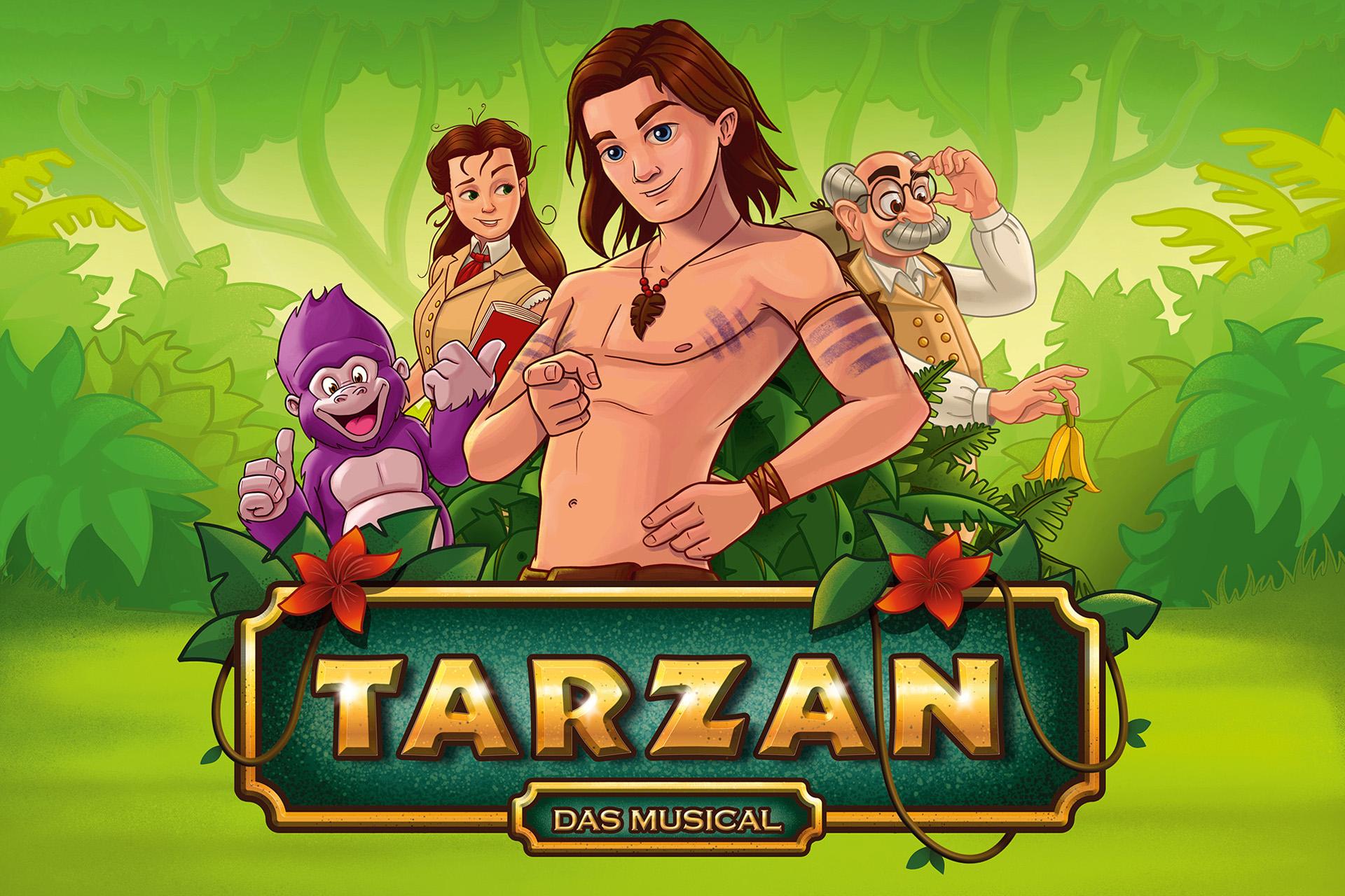 Schloss und Schlossgarten Schwetzingen, Werbemotiv zu „Tarzan- Das Musical“