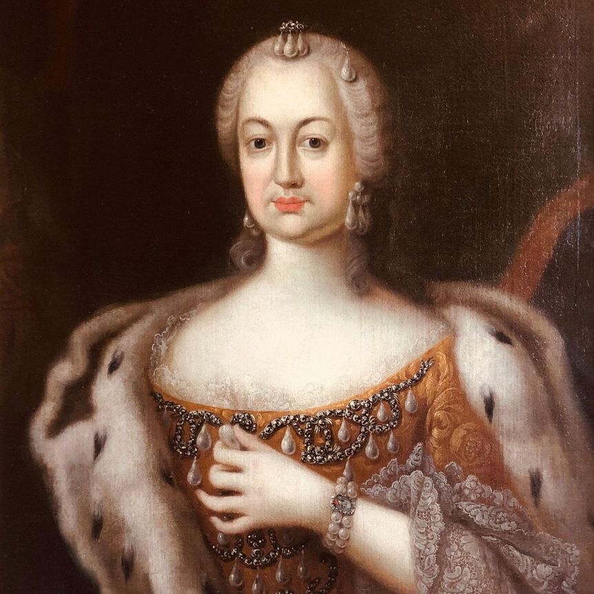Porträt Elisabeth Auguste von Pfalz-Sulzbach, Unbekannter Künstler, wohl Umkreis Felix Anton Besold (1743)  