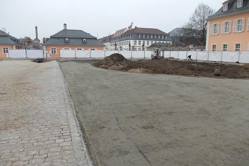 Ehrenhof des Schwetzinger Schlosses am 18. Februar 2015
