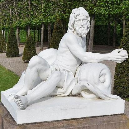 Schloss und Schlossgarten Schwetzingen, Garten, Statue des Neptun