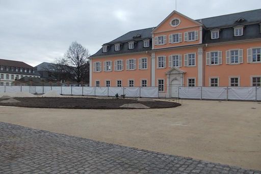 Ehrenhof des Schwetzinger Schlosses am 2. März 2015