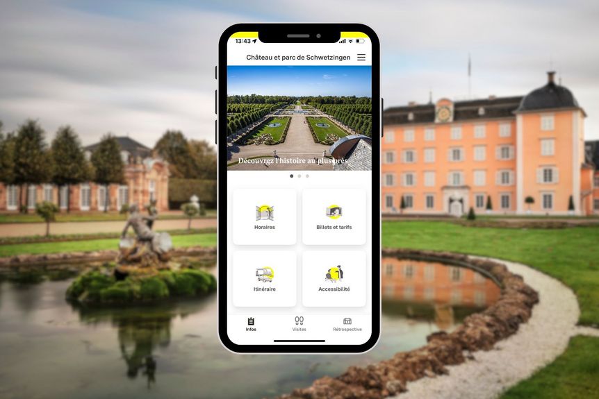 Château et parc de Schwetzingen, application Monument BW 