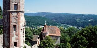 Burgfeste Dilsberg mit Kommandantenhaus