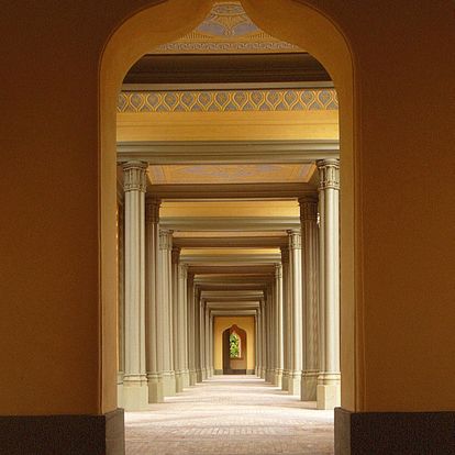 Kreuzgang der Gartenmoschee im Schlossgarten von Schloss Schwetzingen