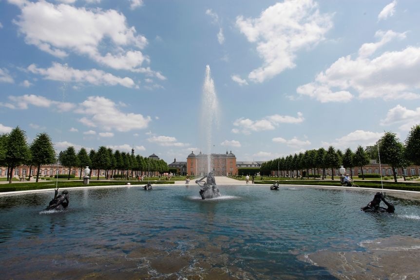 Schloss und Schlossgarten Schwetzingen, Garten, Fontäne