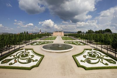 Das große Parterre des Schlossgartens
