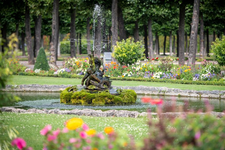 Schloss und Schlossgarten Schwetzingen, Brunnen im Schlossgarten