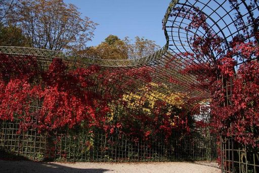 Laubengänge am Kreisparterre im Schwetzinger Schlossgarten