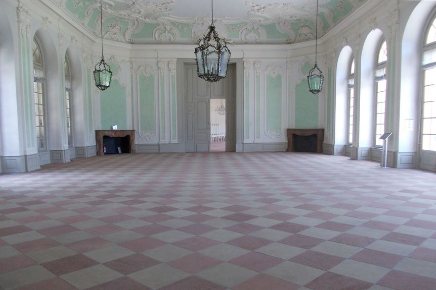 Schloss und Schlossgarten Schwetzingen, Innen, Jagdsaal