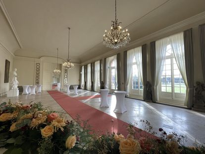 Schloss und Schlossgarten Schwetzingen, Foyer im Nördlichen Zirkelbau