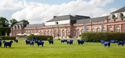 Kunstaktion „Friedensherde“ im Schlossgarten Schwetzingen Juni 2013