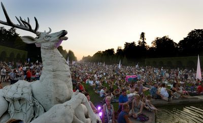 Schloss und Schlossgarten Schwetzingen, Event mit Besuchern 