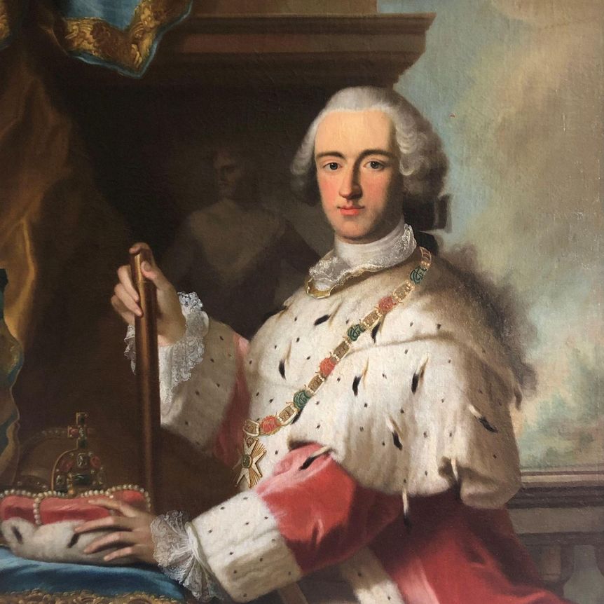 Porträt Carl Theodor von der Pfalz, Werkstatt des Georg Desmarées (um 1746/47)