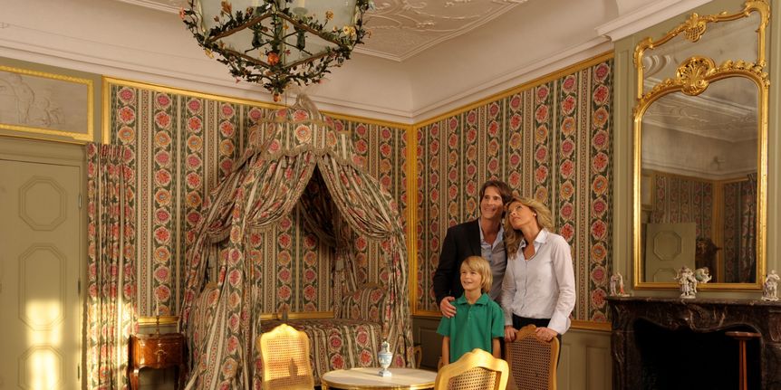Besucher in Schloss Schwetzingen