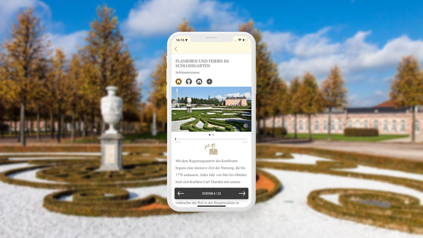 Schlossgarten Schwetzingen, Station der Erlebnistour