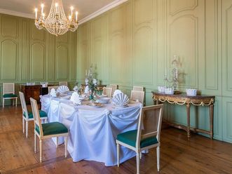 Schloss Schwetzingen, Gläserkühler im Grünen Speisezimmer