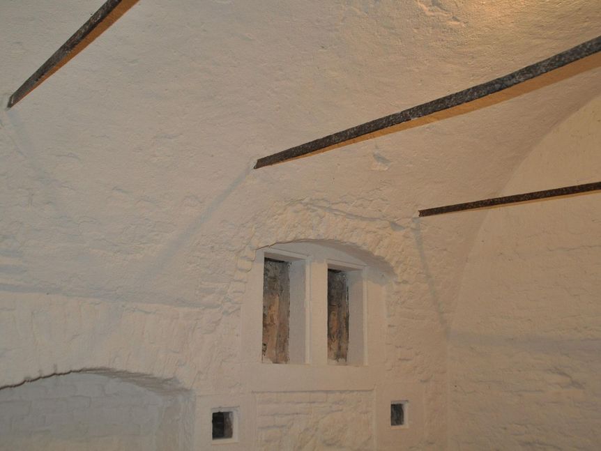 Schloss Schwetzingen, Kühlraum im Oberen Wasserwerk