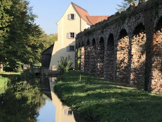 Schloss und Schlossgarten Schwetzingen, Schlossgarten, Ansicht des Unteren Wasserwerks