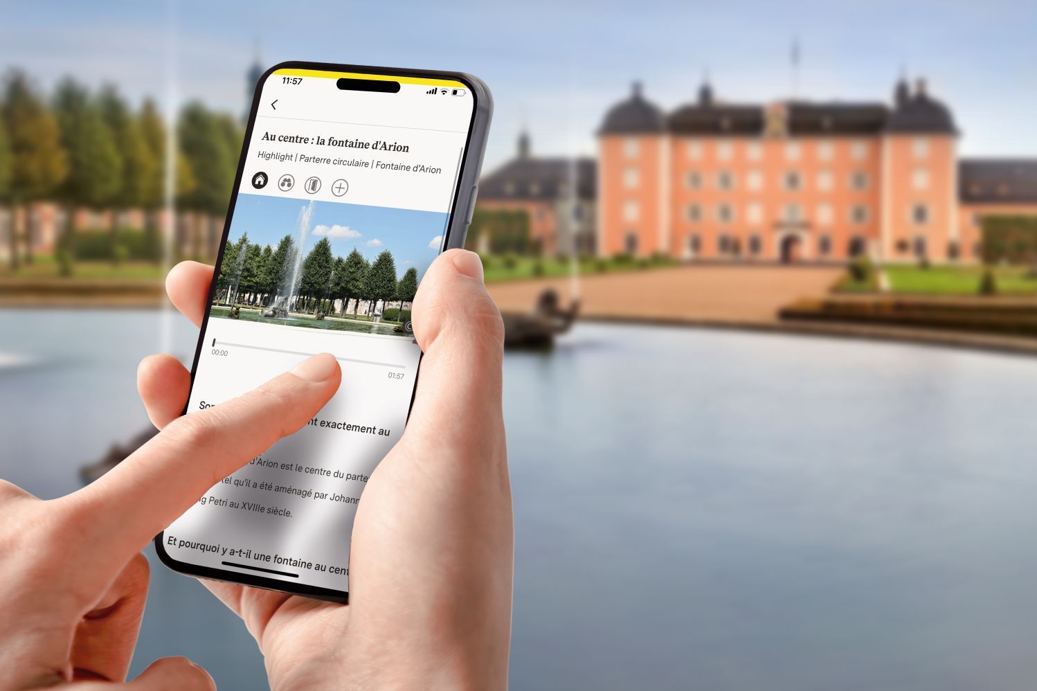 Château et parc de Schwetzingen, application Monument BW 