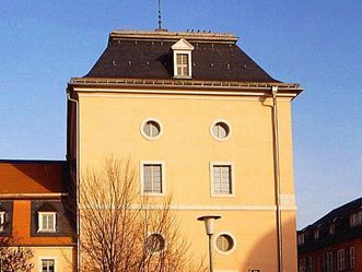 Wasserturm am oberen Wasserwerk im Schlossgarten von Schloss Schwetzingen