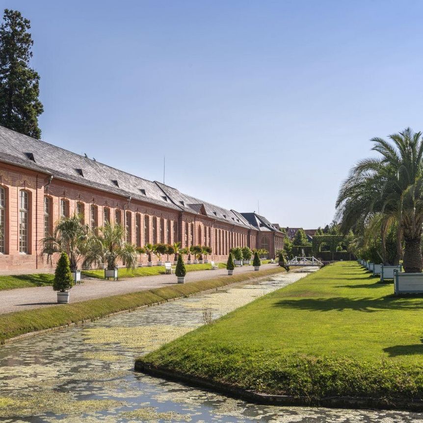 Schloss und Schlossgarten Schwetzingen, Außenansicht Orangerie