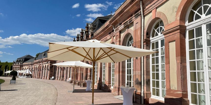Schloss und Schlossgarten Schwetzingen, nördlicher Zirkelbau 