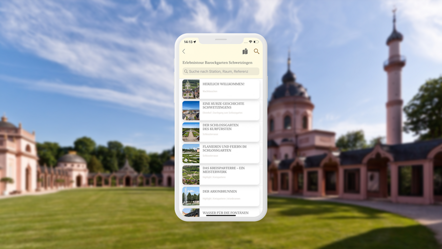 Schlossgarten Schwetzingen, Highlights der Erlebnistour