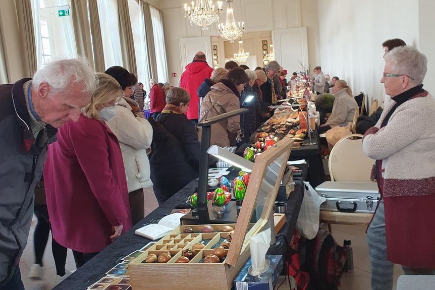 Schloss und Schlossgarten Schwetzingen, Ostereiermarkt.