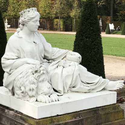 Schloss und Schlossgarten Schwetzingen, Garten, Statue der Kybele