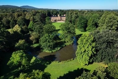 Schloss Favorite Rastatt, Luftaufnahme