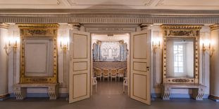 Schloss und Schlossgarten Schwetzingen, Eingang zum Schlosstheater