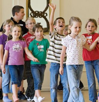 Kinder in Schloss Schwetzingen