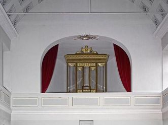 Kasettendecke in der Schlosskapelle von Schloss Schwetzingen