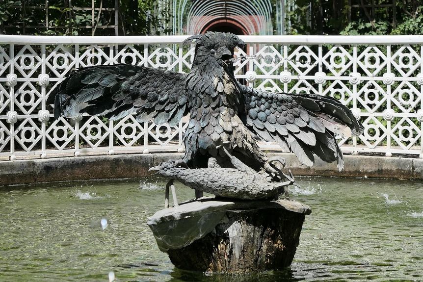 Schloss und Schlossgarten Schwetzingen, Bassin der wasserspeienden Vögel