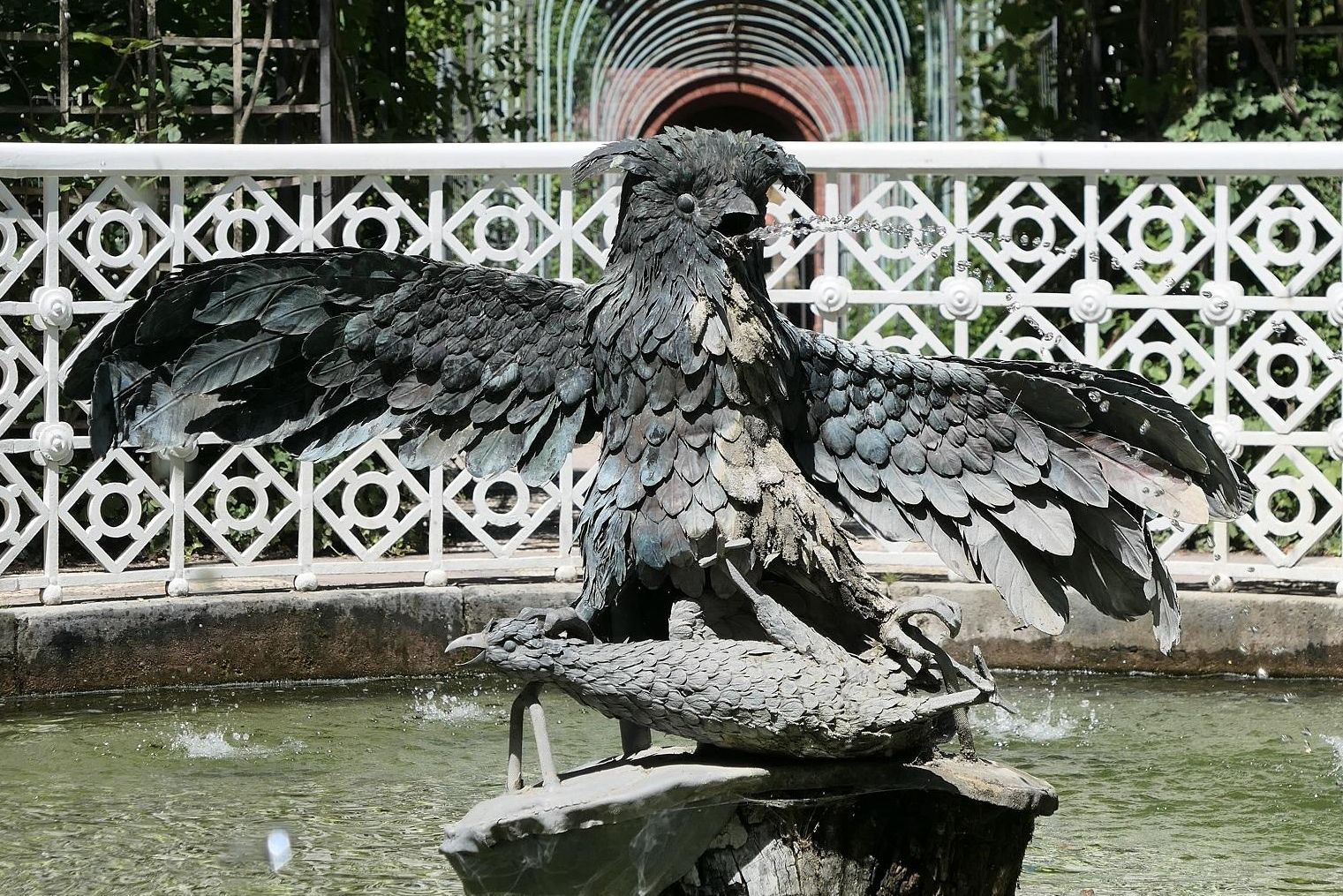 Schloss und Schlossgarten Schwetzingen, Bassin der wasserspeienden Vögel