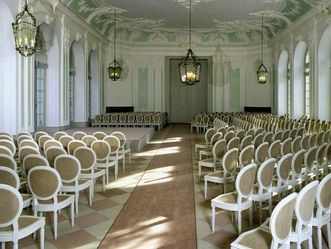 Jagdsaal im südlichen Zirkelbau von Schloss Schwetzingen