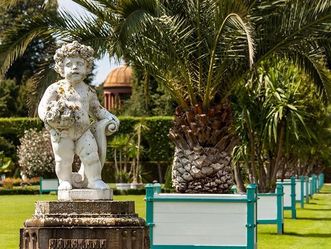 Ananaskübel im Schlossgarten Schwetzingen